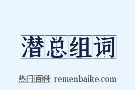 潜总组词是什么意思的图片